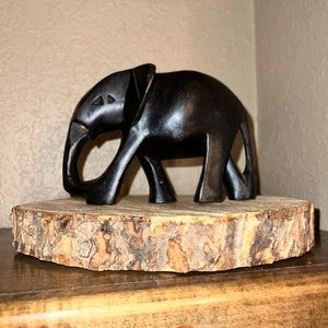 Hand Carved Wooden Elephant